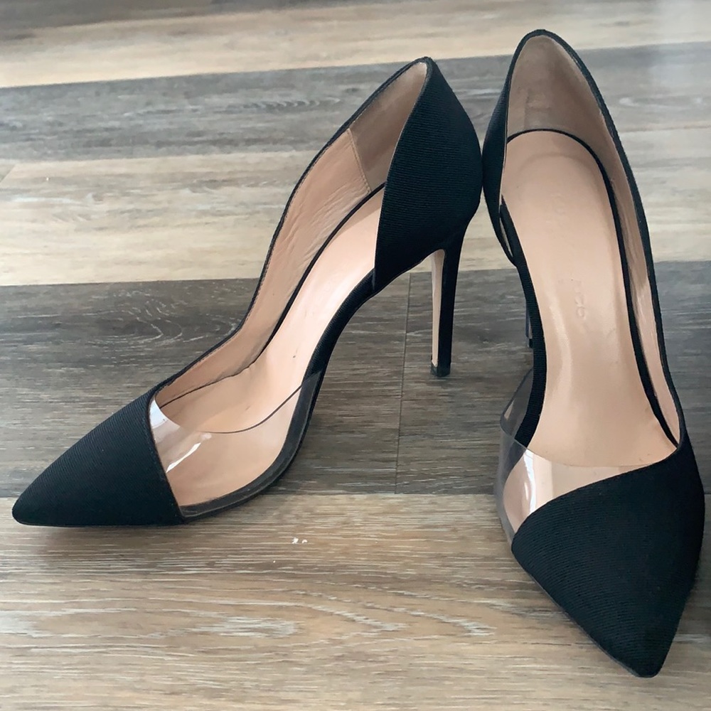 Club Monaco Clear and Fabric Pump